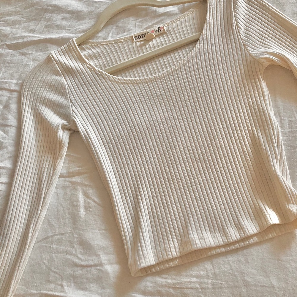 Ribbed Cropped Tee - Picture 2 of 3